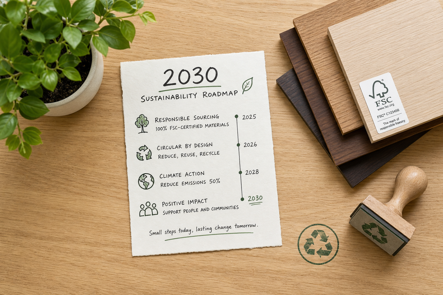 Nachhaltigkeitsziele 2030 – Meubletecs Weg zur klimaneutralen Lieferkette